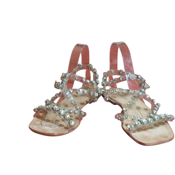 Jeffrey Campbell Silver Sandals with Shimmering Straps - Picture 8 of 15